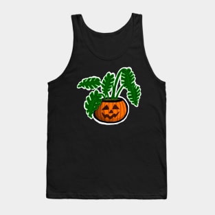 Monstera Mash Pumpkin Tank Top